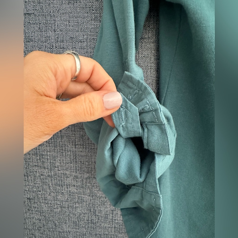 Rafaella Teal Button-Down 100 Percent Cotton Shirt Size Small - Picture 6 of 11